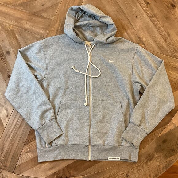 Nike Dri-FIT Standard Issue Full Zip Hoodie Gray Men’s Medium Athletic - Picture 1 of 8